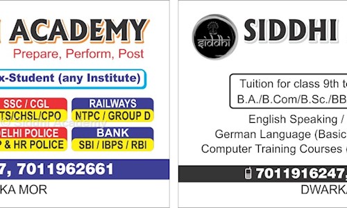 Siddhi Academy - School Tuitions in Dwarka Morh, Delhi