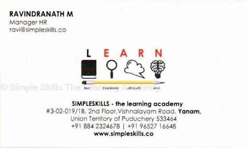 Simple Skills The Learning Academy - Job Training in Turangi, Kakinada