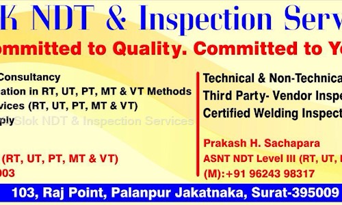 Slok NDT & Inspection Services - Job Training in Rander Road, Surat