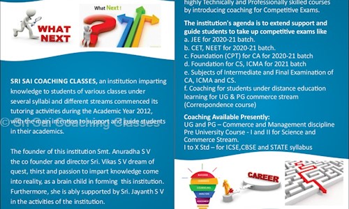 Sri Sai Coaching Classes - School Tuitions in Kumaraswamy Layout, Bangalore