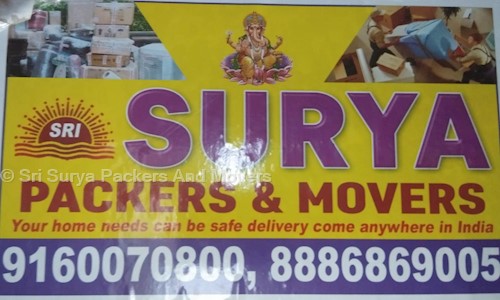 Sri Surya Packers And Movers - Packers and Movers in Enikepadu, Vijayawada