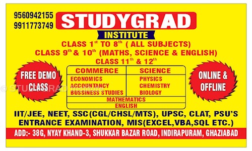 Studygrad Institute - School Tuitions in Indirapuram, Ghaziabad