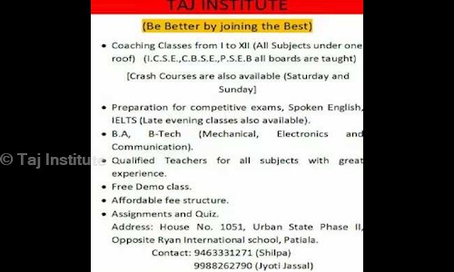 Taj Educational Services - School Tuitions in Jangipur, Patiala