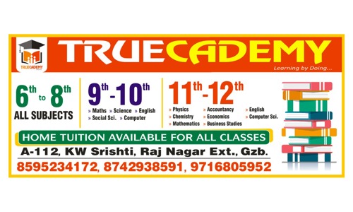 Truecademy - School Tuitions in Raj Nagar Extension, Ghaziabad