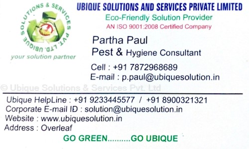 Ubique Solutions & Services Pvt. Ltd. - Pest Control in Dum Dum, Kolkata