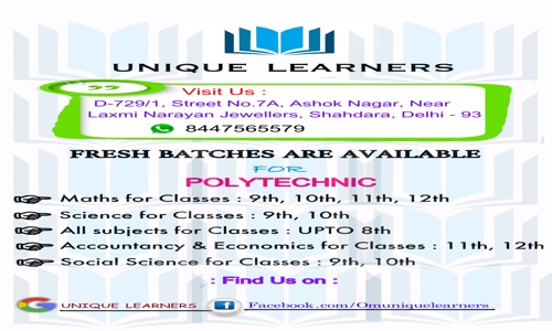 Unique Learners - School Tuitions in Shahdara, Delhi