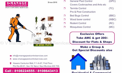 V Manage Pest Control Services - Pest Control in Nerul, Mumbai