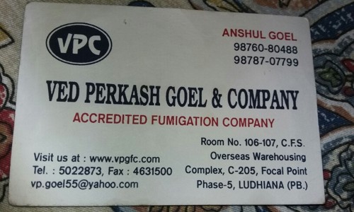 Ved Perkash Goel & Co. - Pest Control in Focal Point, Ludhiana