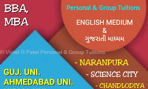 Vimal R Patel Personal & Group Tuitions - School Tuitions in Naranpura, Ahmedabad