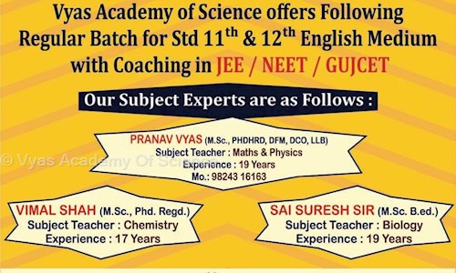 Vyas Academy Of Science - School Tuitions in Ajwa Road, Vadodara