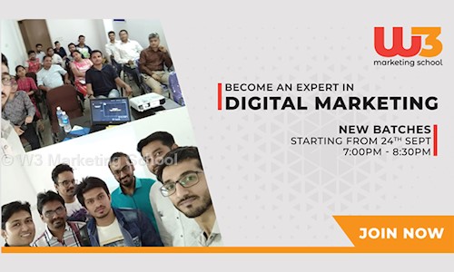 W3 Marketing School - Job Training in Satellite, Ahmedabad