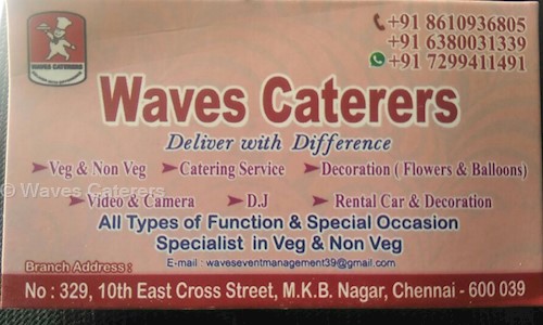 Waves Caterers - Catering Services in MKB Nagar, Chennai