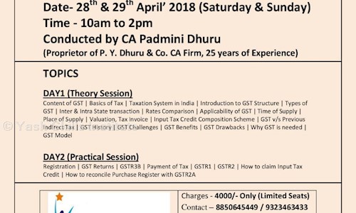 Yash Skills Institute - Finance & Accounting tuitions in Goregaon East, Mumbai