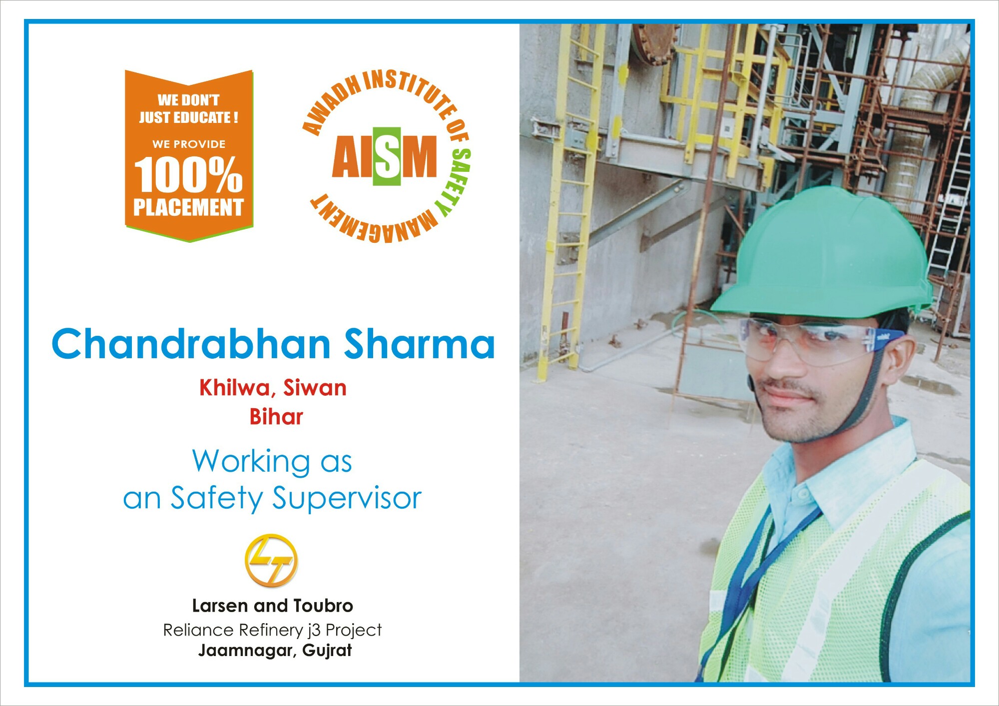 Job Offer Letters of Awadh Institute of Safety Management