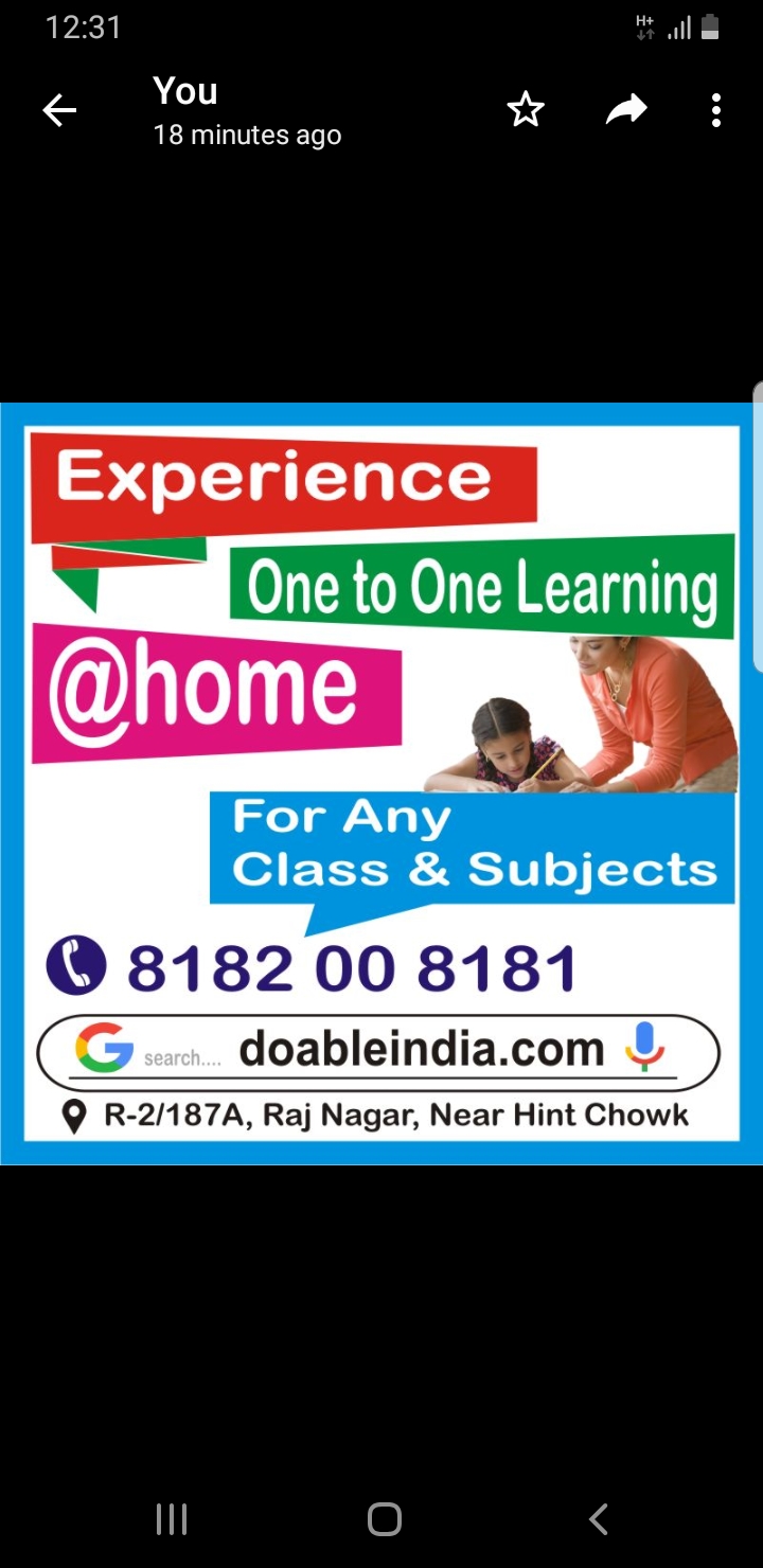 education of DoAble India Enterprises 