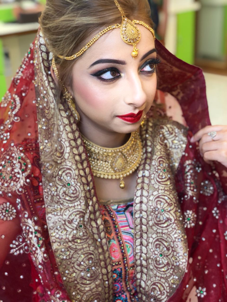 Bridal Makeup Session of Christine Valmy