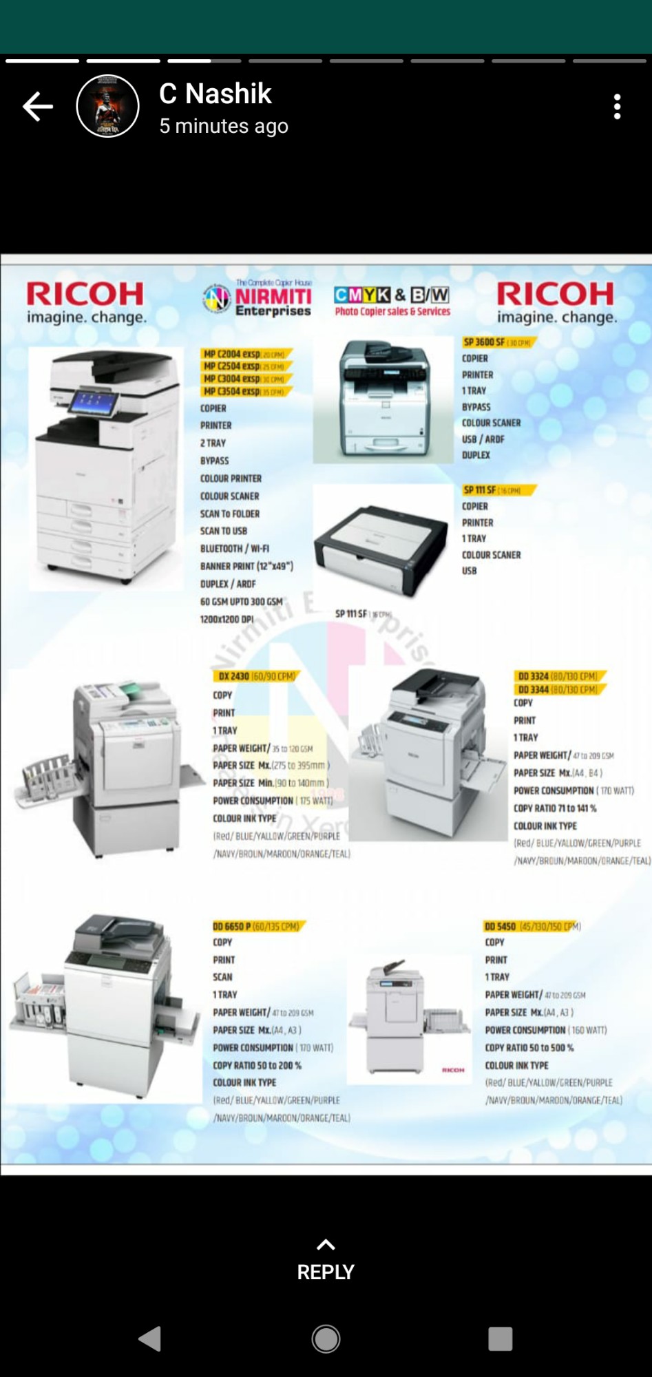 Colour Copiers of Galaxy Solutions