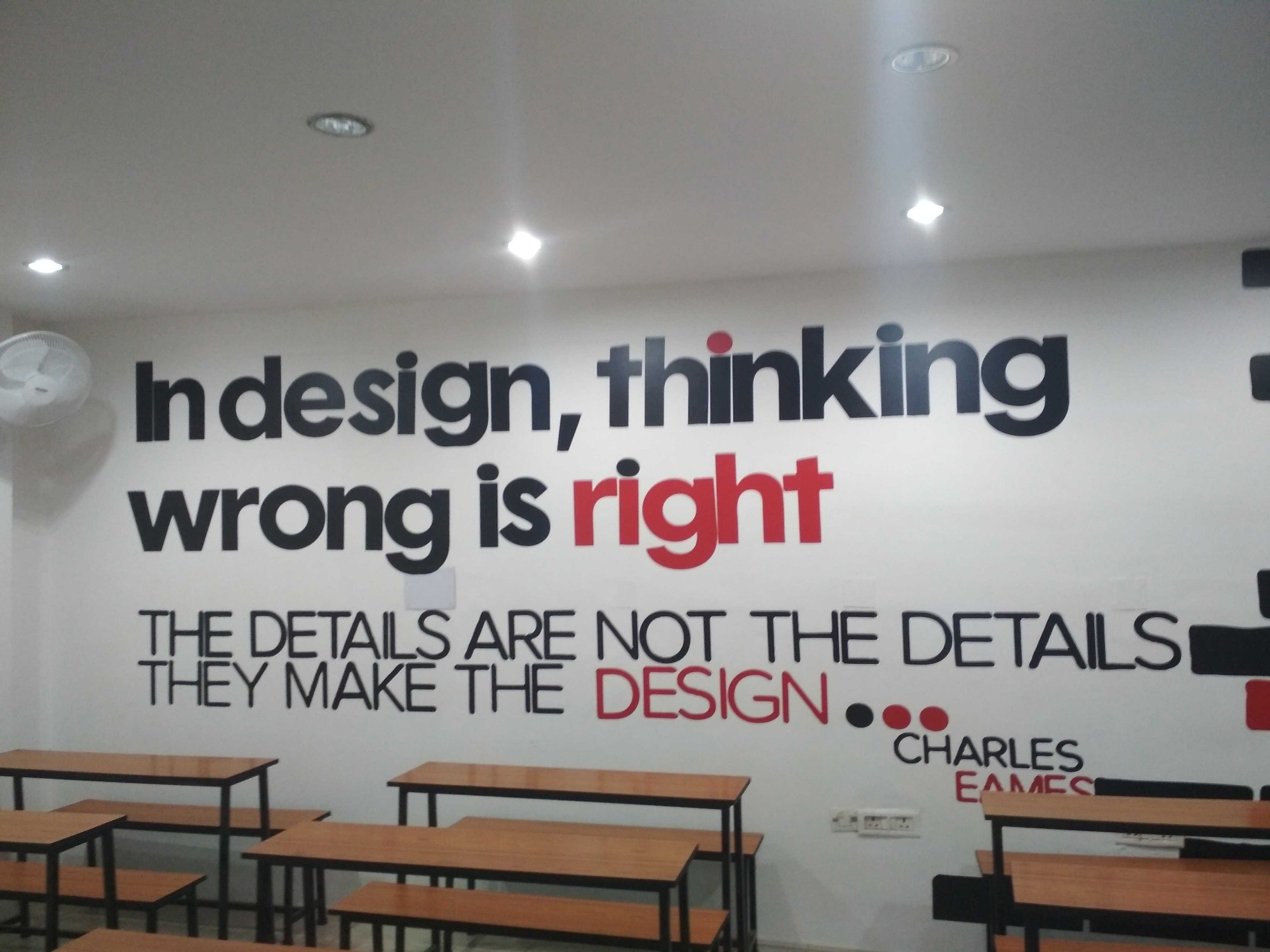 Modern Classroom of Institute Of Design And Art