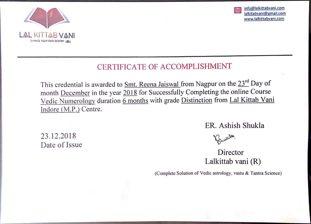 Numerology Expert of Lal Kittab Vani