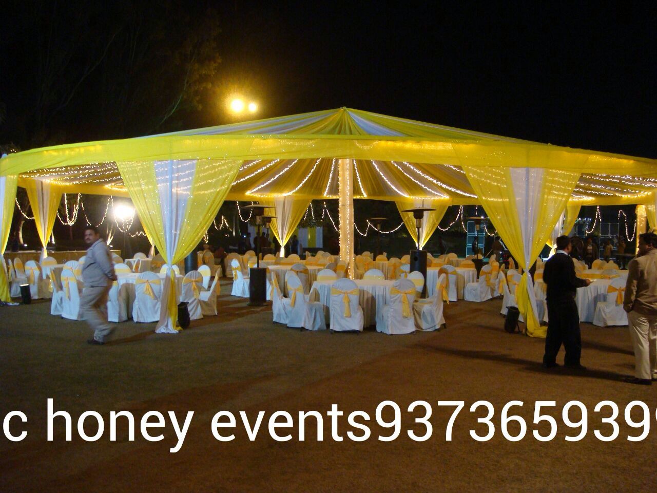 Tent Setup of Mac Honey Event Planners
