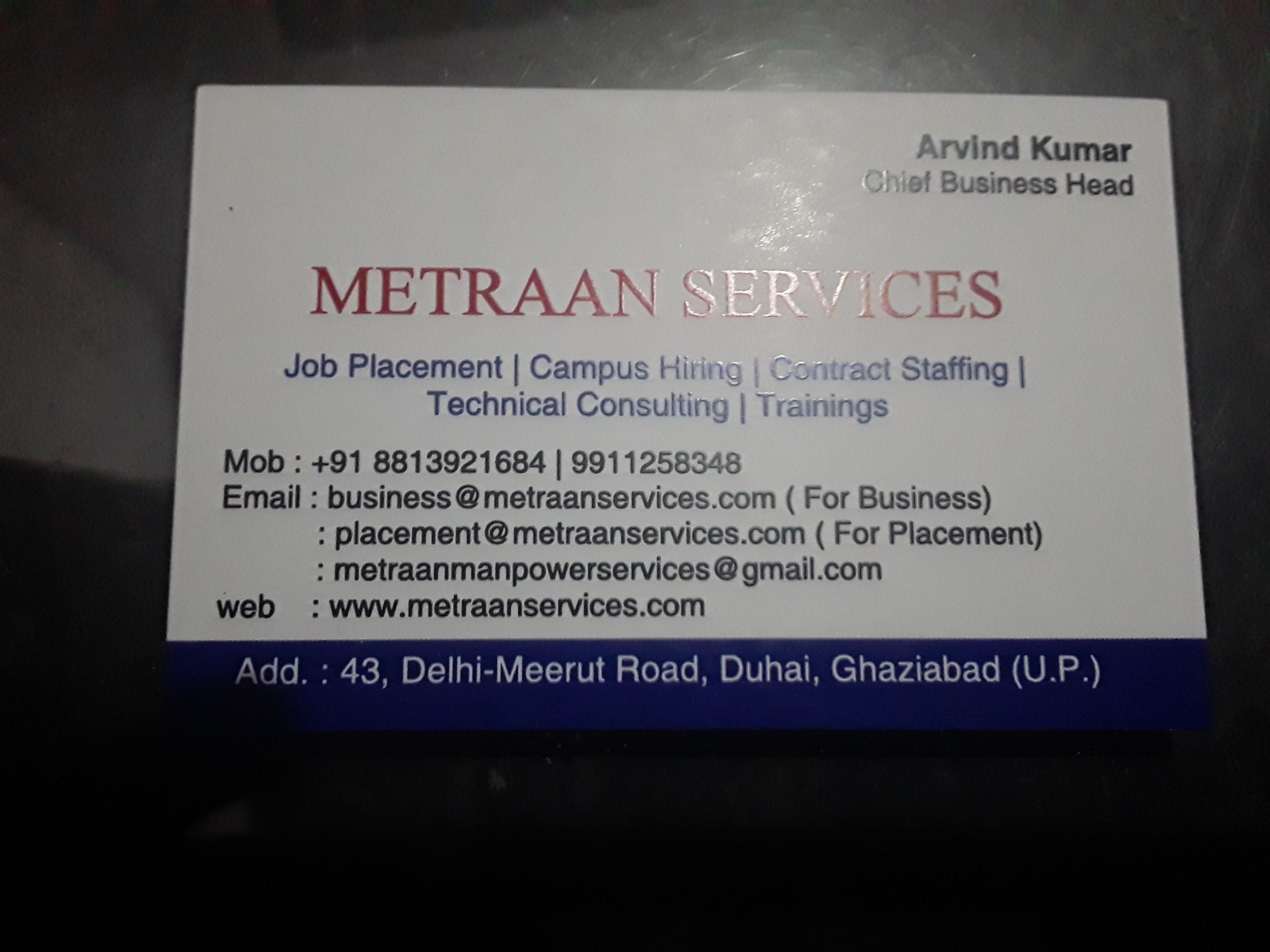 Client Tie-up Posters of Metraan Services