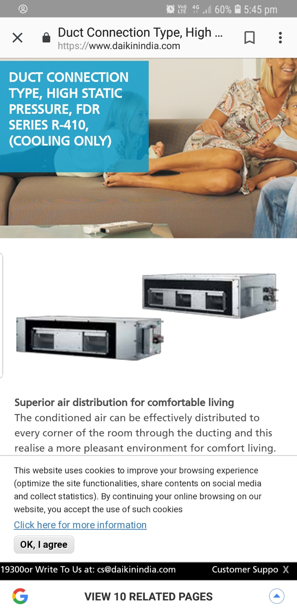 HVAC Units of Sapphire (India) Appliances