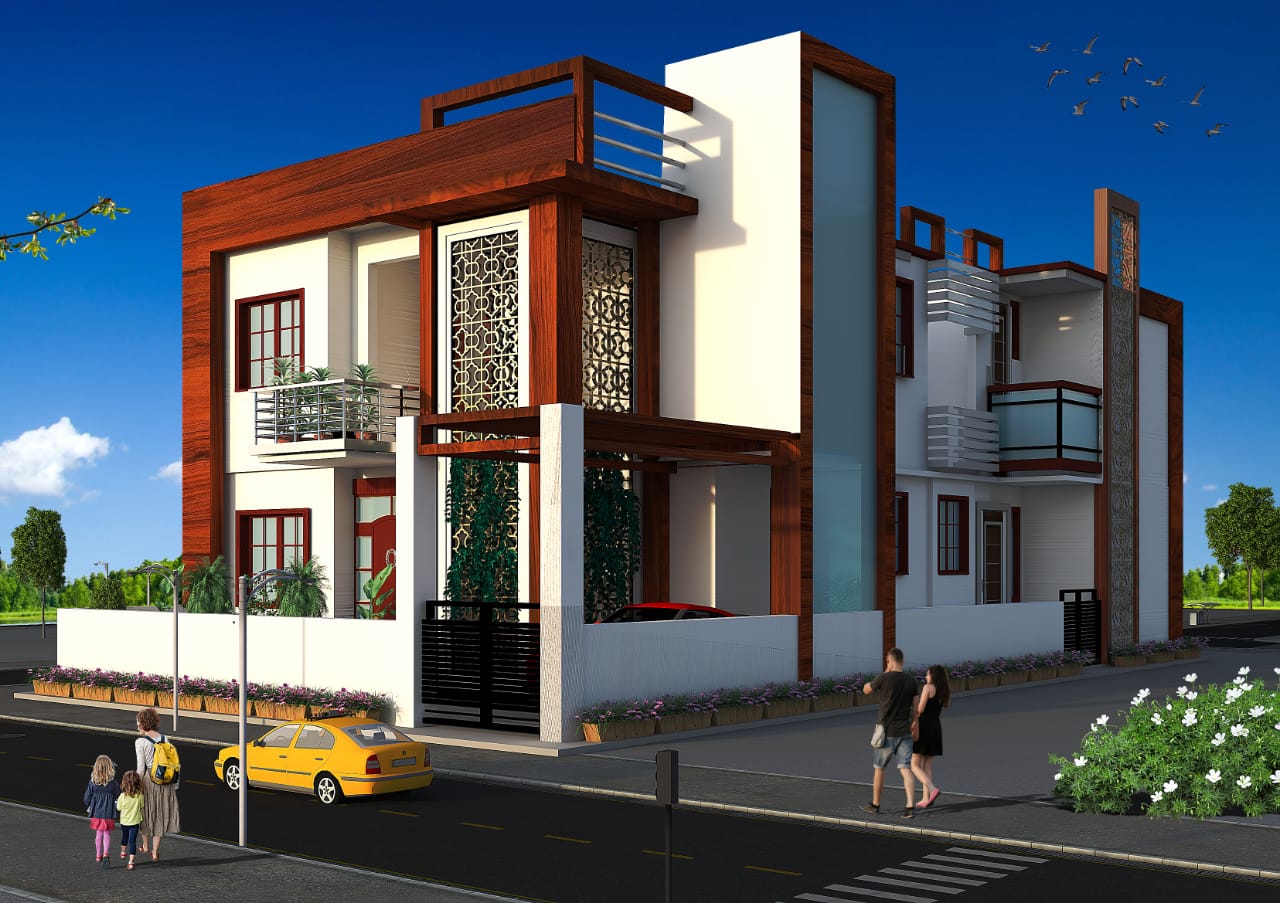 Residential Duplex of Studio Axis Design