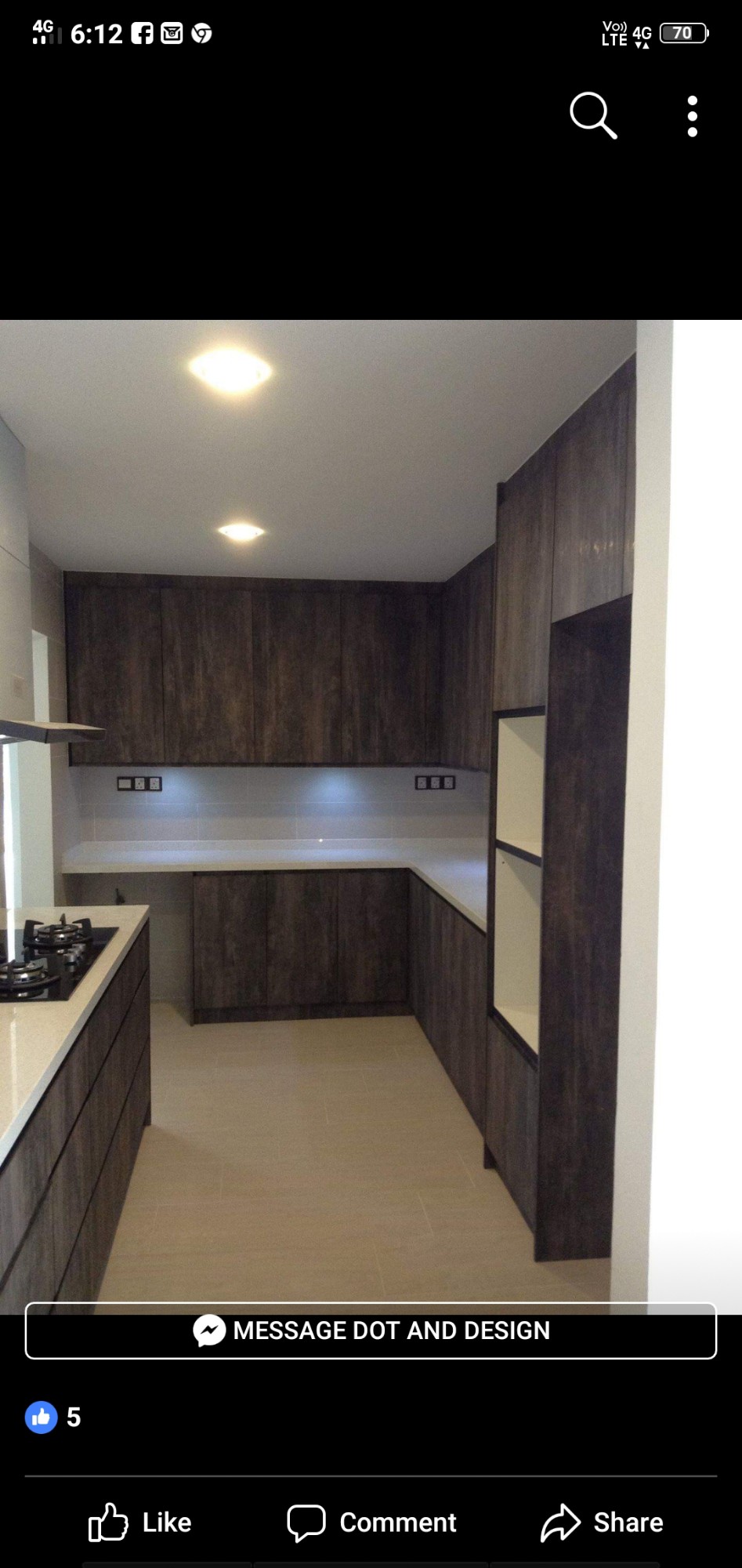 U-Shaped Kitchen of Ideal Building Interior Design and Decoration