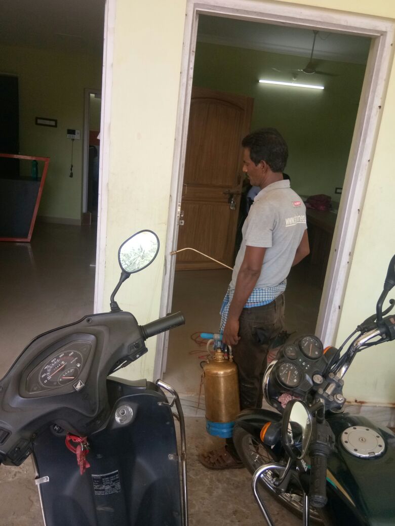Technicians at Work of T.P. Pest Control