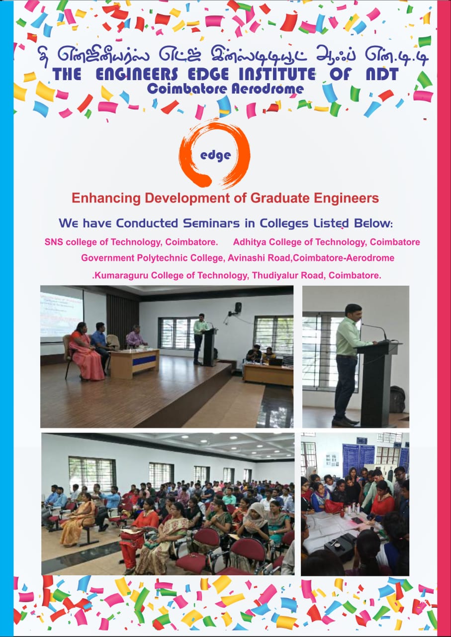 Skill Workshops of  The Engineers EDGE Institute of ASNT, BGAS, CSWIP (K.S.C)