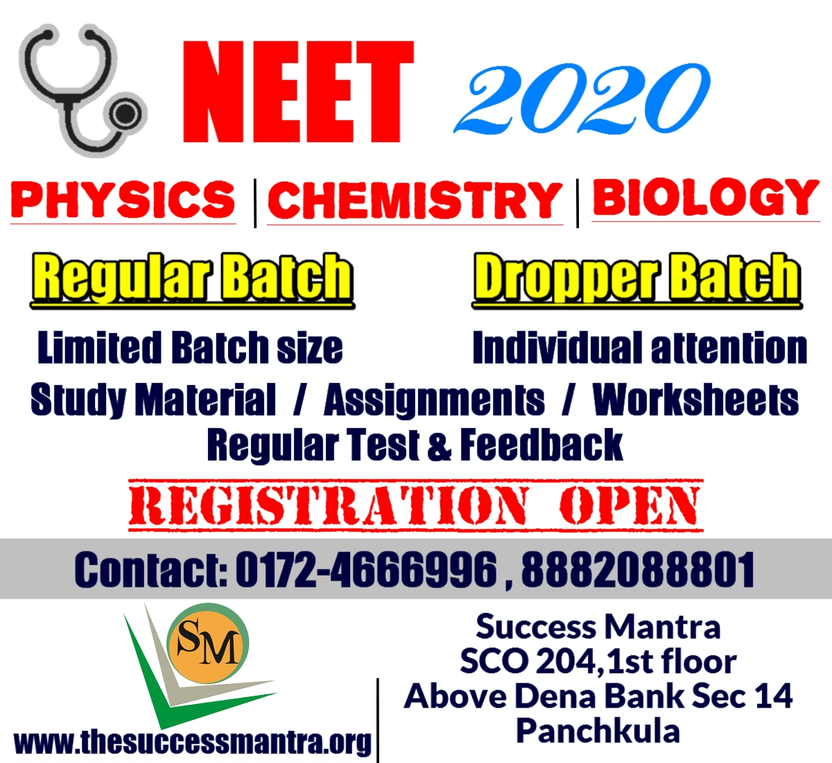 The Success Mantra | NEET , Class 11, 12 Med/Non Med, Sainik School image