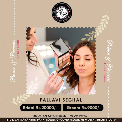Bridal Makeup Session of Prince & Princess Unisex Salon
