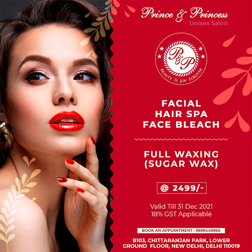 Product Display Counter of Prince & Princess Unisex Salon
