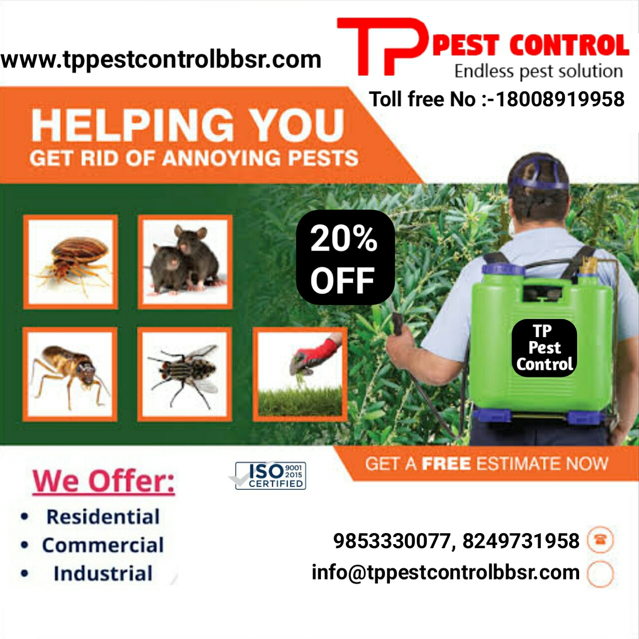 Residential Pest Control of T.P. Pest Control