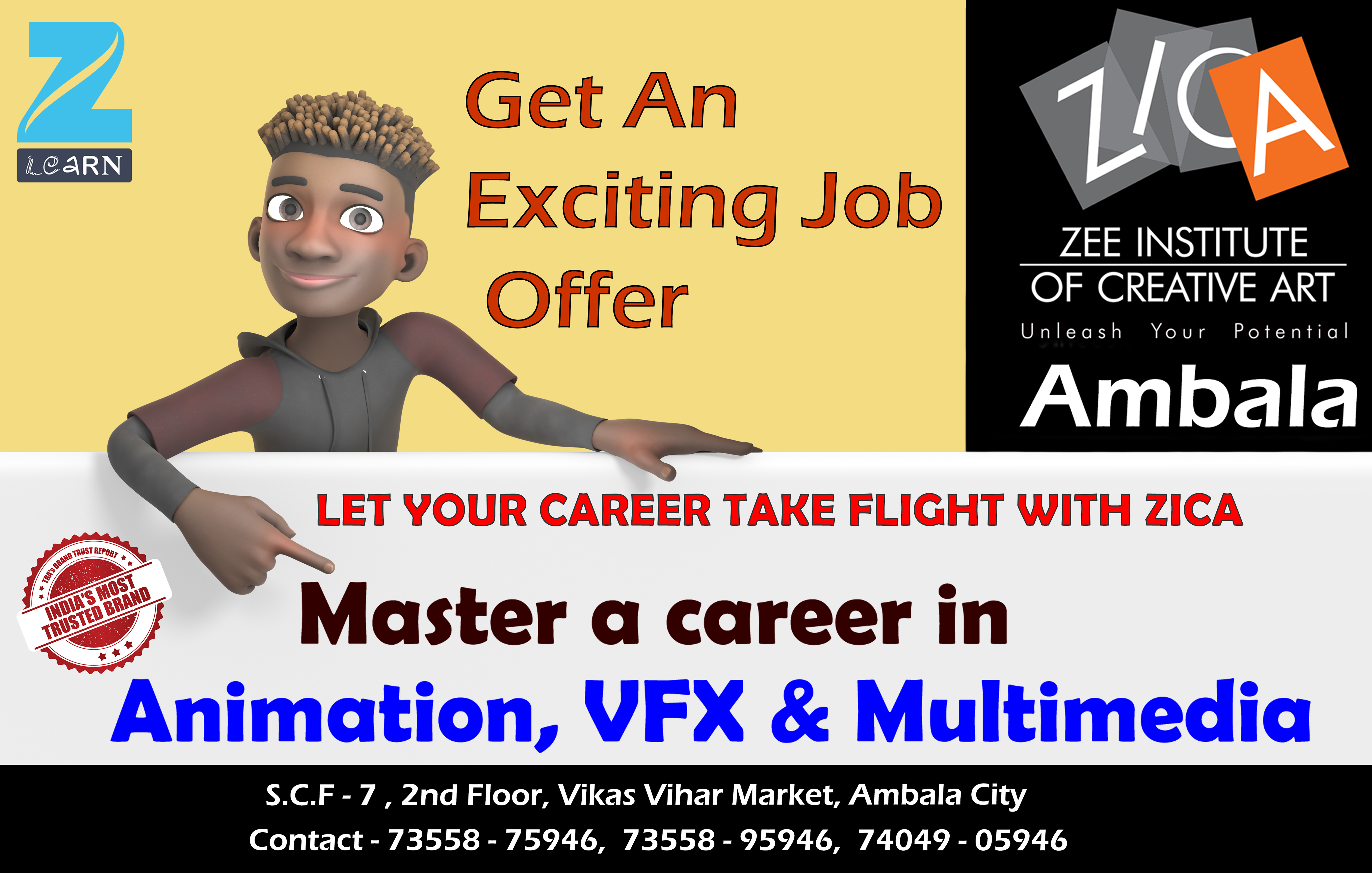 Banner image of Zee Institute of Creative Art(ZICA) - Ambala | Haryana