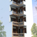 Modern Elevation of A. A. Contacts