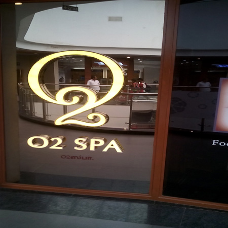 Reception Area of O2 Spa