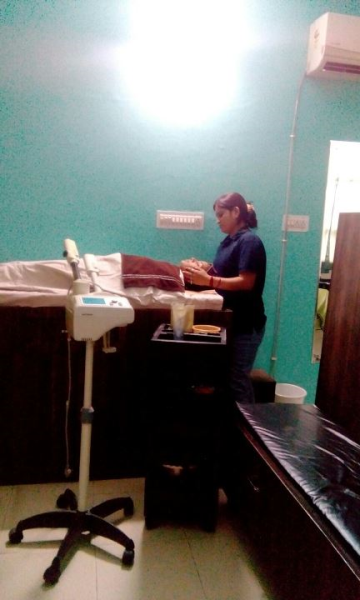 Facial & Skincare Room of Alpana's Shine Beauty Lounge& Institute