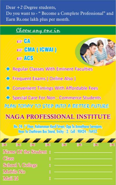 Career Counseling Desk of Naga Professional Institute