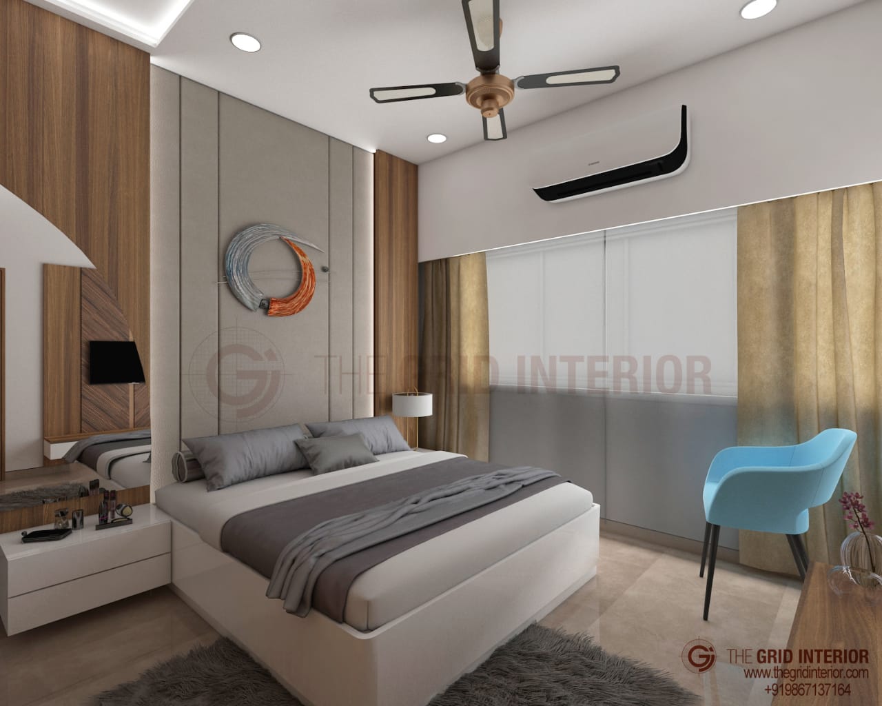 Bedroom Interiors of The Grid Interior