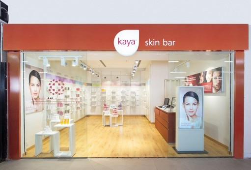 Product Display Counter of Kaya Skin Clinic