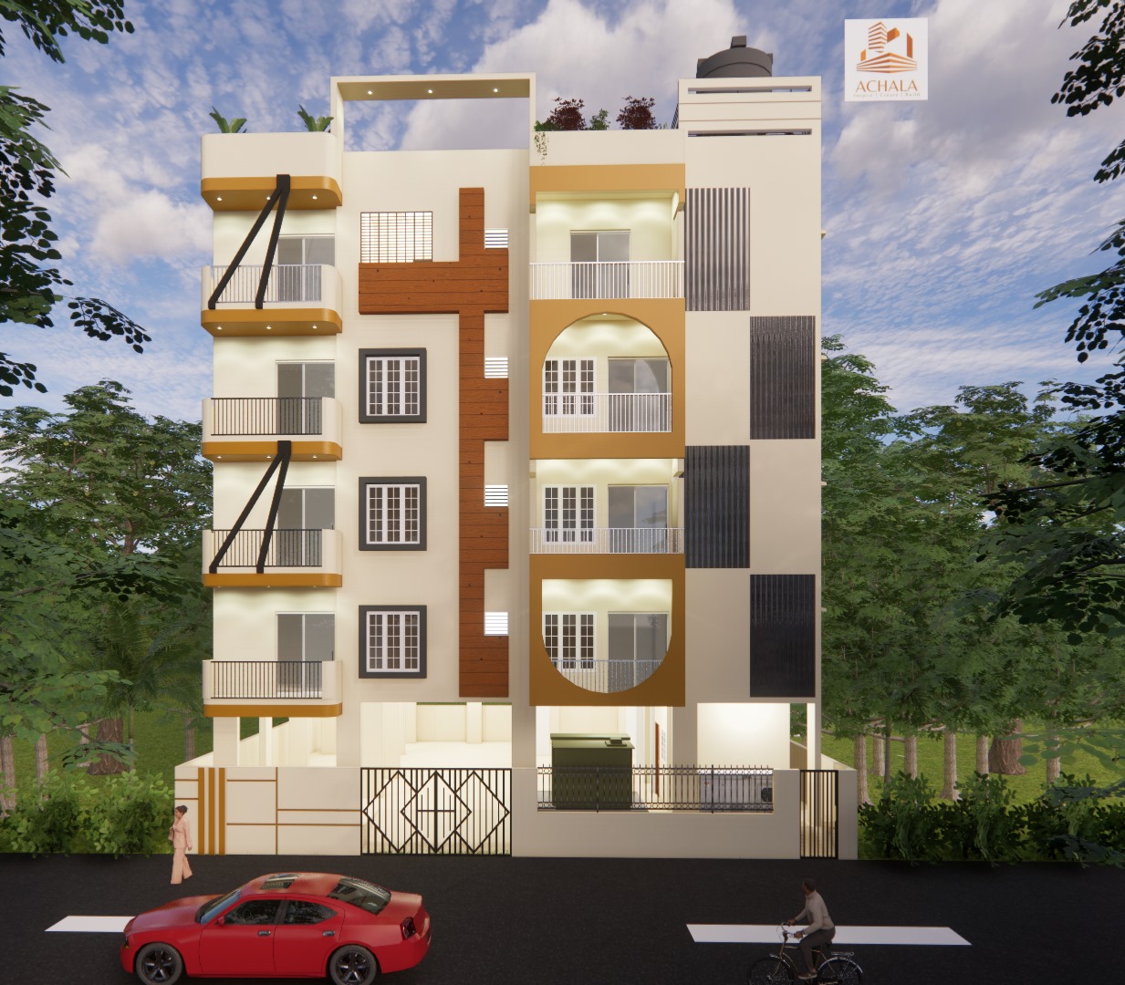 Apartment Elevation of Achala Constructions Company