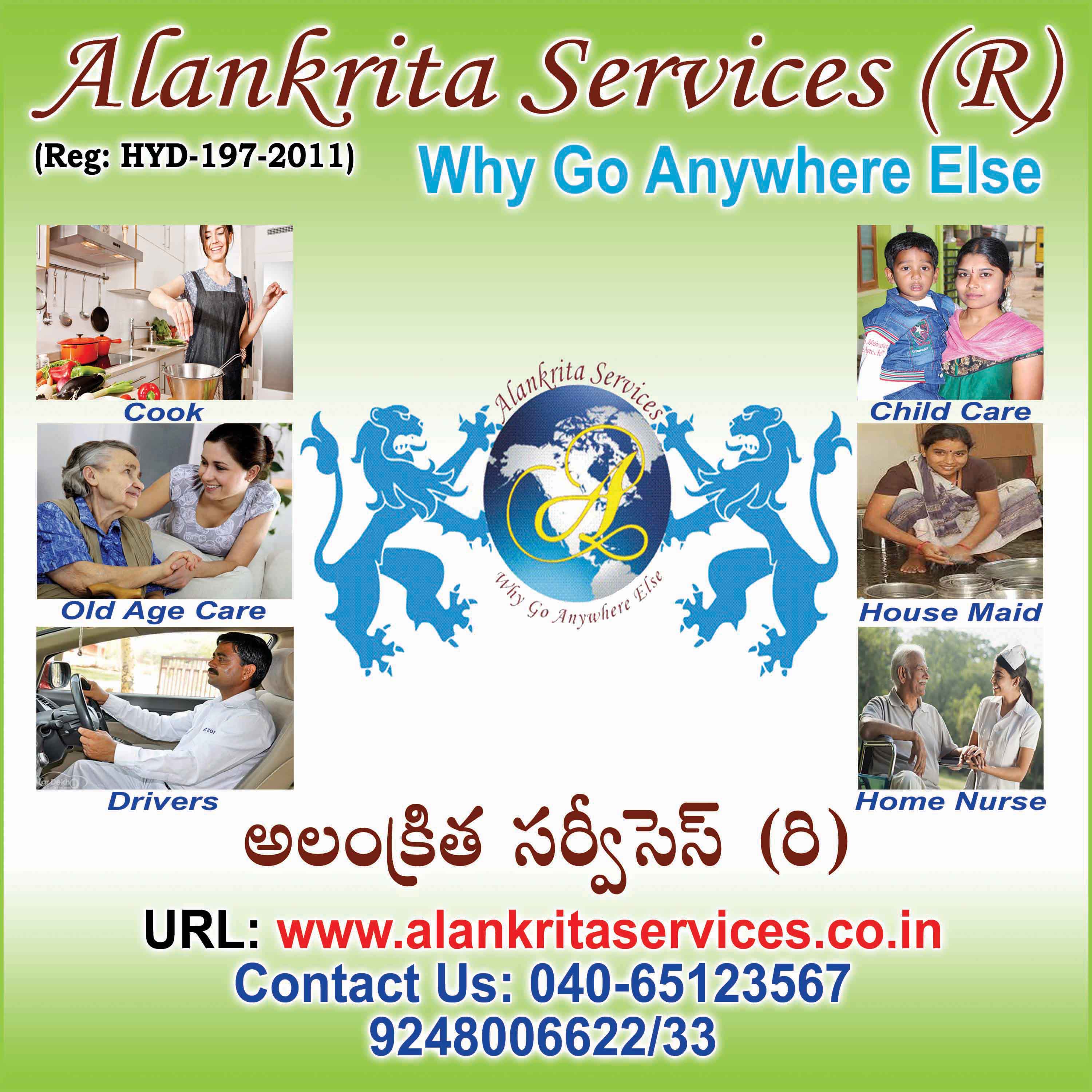 Professionally trained live-in domestic assistants of Alankrita Services
