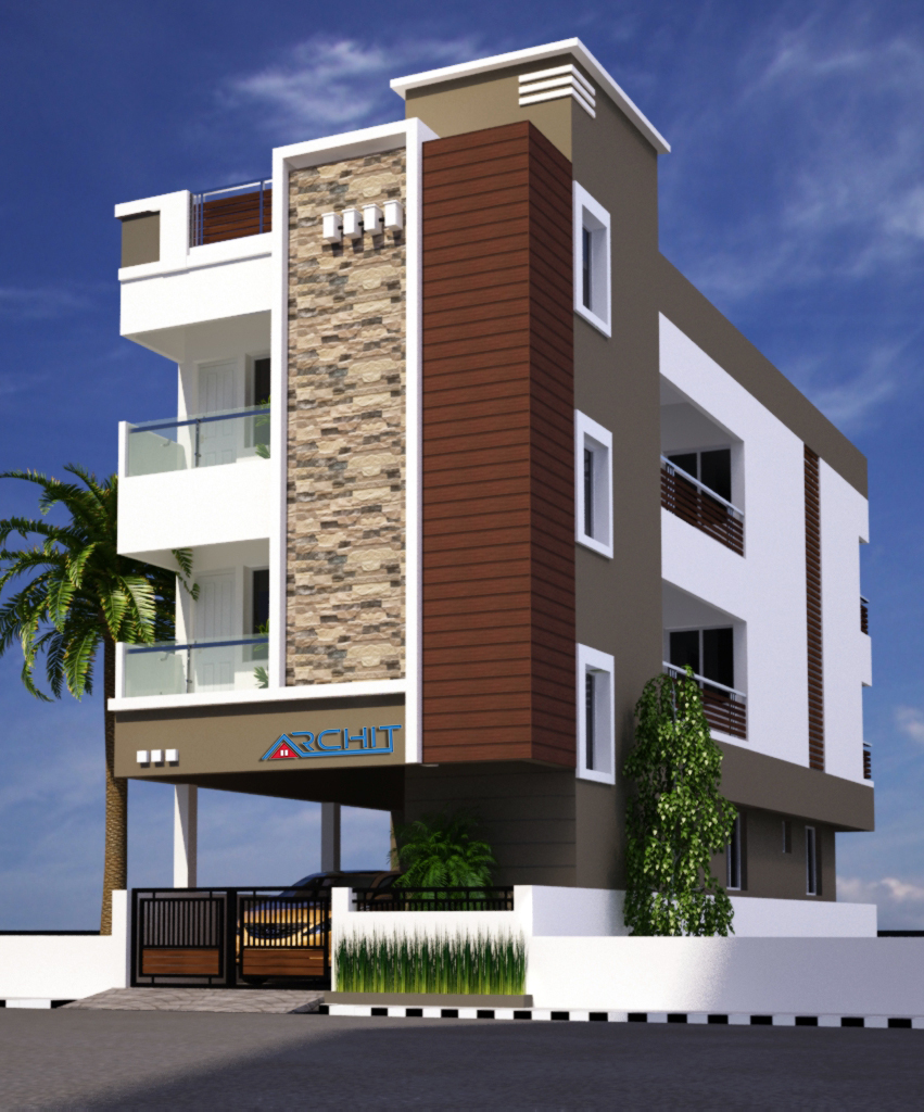 Modern Elevation of Archit Homes Private Limited