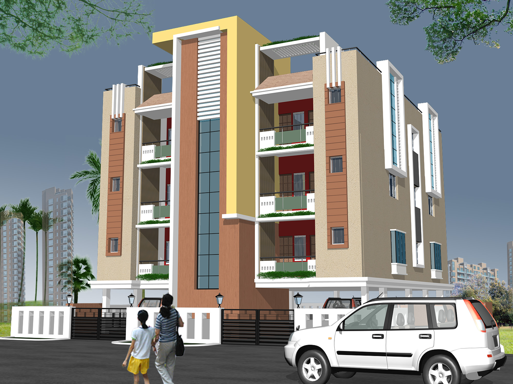 Apartment Elevation of Associate Engineers - Architect