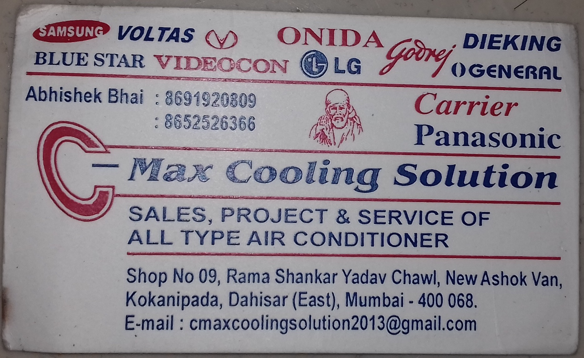 AC Repair & Servicing of C Max Cooling Solution