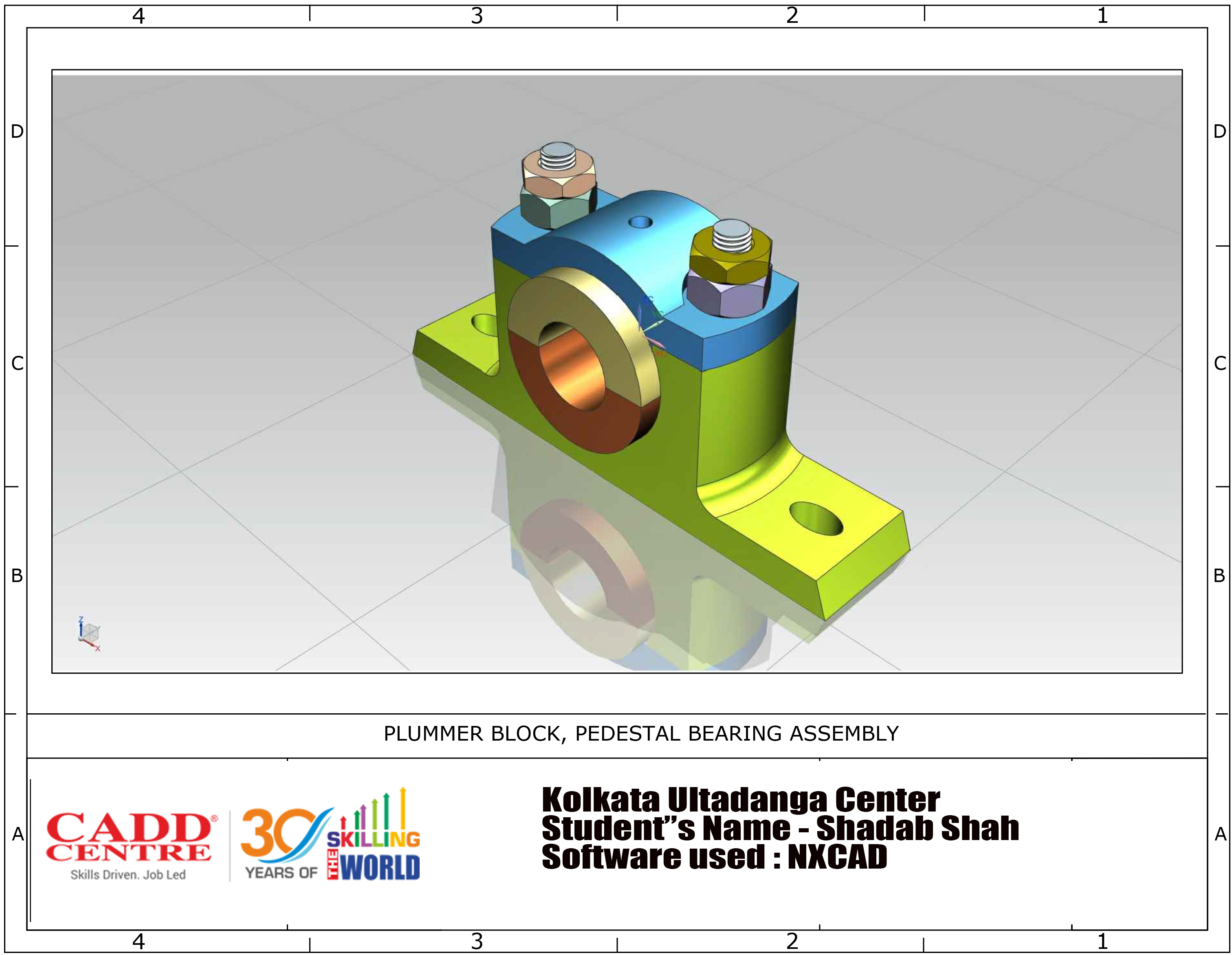 Student Design Exhibits of CADD Centre Kolkata Ultadanga (Genex Engineering Management Solutions)