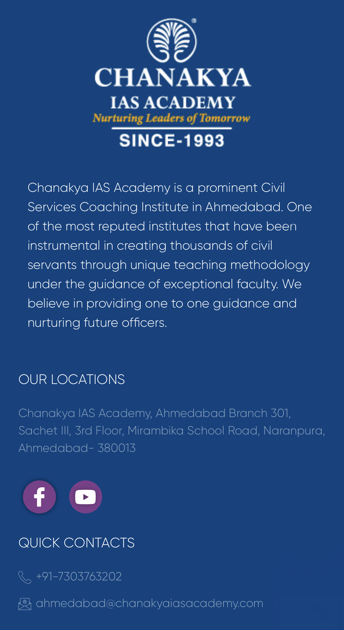 Exam Counseling Desk of Chanakya IAS Academy