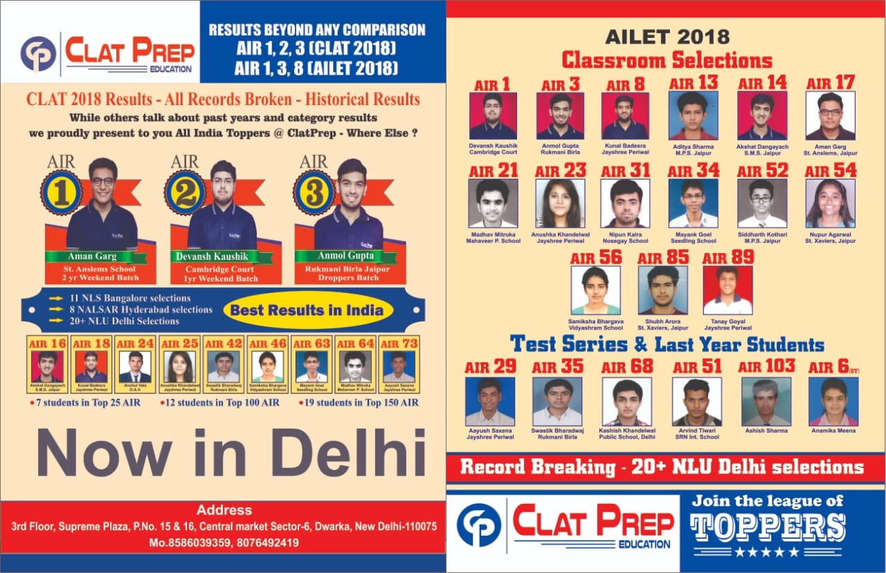 Achievements & Academic Awards of Clat Prep Education