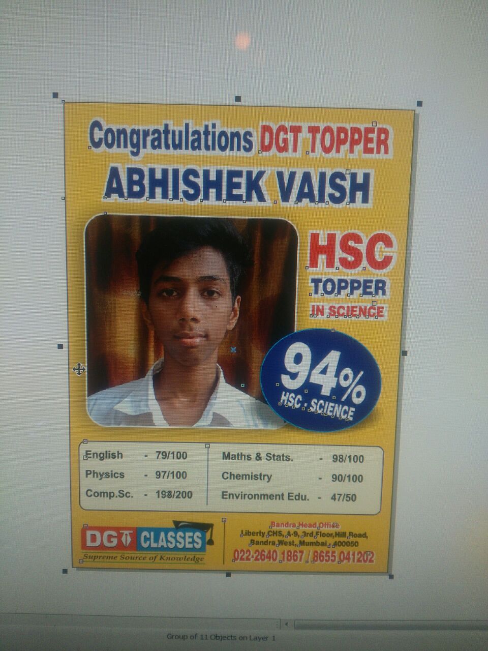 Achievements & Academic Awards of DGT Classes
